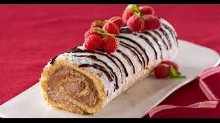 Swiss Holiday Cake Roll Recipe [upl. by Tingley485]