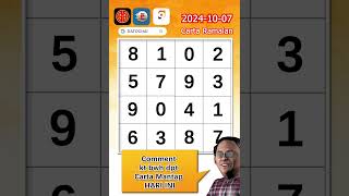 Carta Ramalan 4D Prediction Gd Lotto 100724  Dato Chai ramalan4d gdlotto4dchart 9lotto4D [upl. by Mellitz]