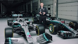 2019 vs 2018 Mercedes F1 Car Explained [upl. by Lukey]