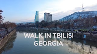 Walking tour in Tbilisi Georgia  Kote Marjanishvili St 4k [upl. by Nylanaj459]