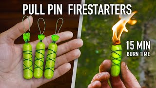 How to Make the Ultimate Survival Pull Pin Firestarter – 15 Min Burn [upl. by Bunting]