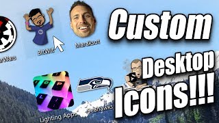 How to Create Custom Desktop Icons Its Easier than you Think [upl. by Aieka702]