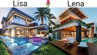 Lisa or Lena Home edition  Houses RoomsSwimming Pool and more [upl. by Akerdnahs]