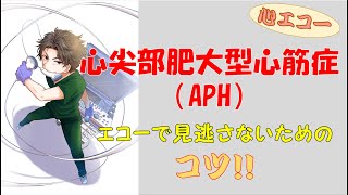 APH心尖部肥大型心筋症を見逃さないエコーの撮り方、見かた！【心エコー】（再掲） [upl. by Roberto]