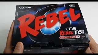 Canon EOS Rebel T6i 750d w 1855mm Lens Unboxing [upl. by Acysej]