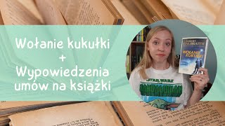 Masowe wypowiedzenia umów na książki w Prószyński Young  recenzja Wołania kukułki 🫡 [upl. by Basset455]