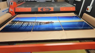 Making of quotMalibu Pier Sunsetquot printed on multi panel ChromaLuxe HD Metal [upl. by Gwyn818]