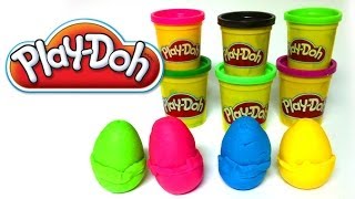 Playdoh Surprise Eggs Huevos sorpresa Play Doh by lababymusica [upl. by Dhruv]