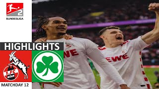 1 FC Köln vs Fürth 10  Highlights  2 Bundesliga 2425 [upl. by Eahsed]