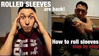 Marines Rolled Sleeves are back Heres a step by step how to tutorial video [upl. by Ferretti924]