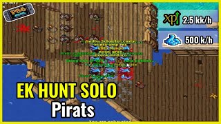 TIBIA  EK HUNT SOLO 7  PIRAT CUTTHROAT  SCOUNDREL  BOMBARDIER BESTIÁRIO FÁCIL  PROFIT BOM [upl. by Benyamin450]