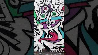 👁️👁️👁️ by Fluidomental  Amsterdam The Netherlands streetart graffiti mural shorts [upl. by Mab]