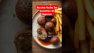 les boulettes de liégeoise pizza recettefacile cuisine food youtubeshorts recette recipe [upl. by Lilias]