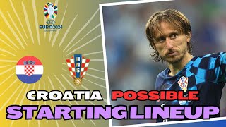 CROATIA STARTING 11 EURO 2024  CROATIA POSSIBLE STARTING LINEUP FOR UEFA EURO 2024  WITH MODRIC [upl. by Pip]