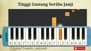 Tinggi Gunung Seribu Janji  melodi pianika [upl. by Mcgee135]