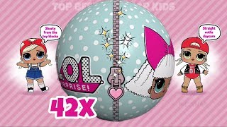 42X ❤️ LOL Surprise Dolls Balls Opening ❤️ LOL Surprise Ball Pop Game App for Kids [upl. by Tempa]