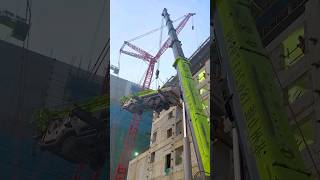 Zoomlion Mobile Crane lifting A Small Crane Heavy Equipments shorts viral [upl. by Jarv]