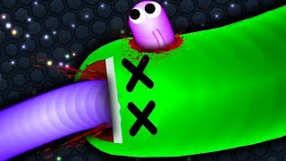 Slitherio Best Hacker Snake vs Troll Snake Epic Slitherio Gameplay [upl. by Iphagenia]