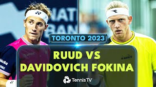 Casper Ruud vs Alejandro Davidovich Fokina Highlights  Toronto 2023 [upl. by Ainecey]