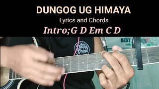 DUNGOG UG HIMAYA  Lyrics and Chords Tutorial Basic and easy play [upl. by Hairakcaz]