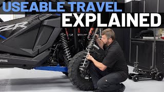 USABLE TRAVEL amp DYNAMIX EXPLAINED RZR SUSPENSION  SHOP TALK EP 3  POLARIS OFFROAD VEHICLES [upl. by Ariek]