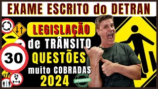 Simulado do DETRAN 2024 PROVA teórica de LEGISLAÇÃO do DETRAN 2024 EXAME do DETRAN QUESTÕES 2024 [upl. by Ritchie]