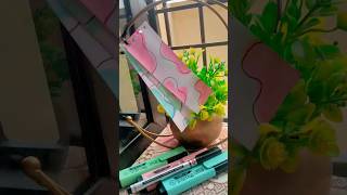 3 Easy and amazing book marks😍🔥🤌creative art drawing borderdesign bookmarks viralvideo shorts [upl. by Ahsirtak631]