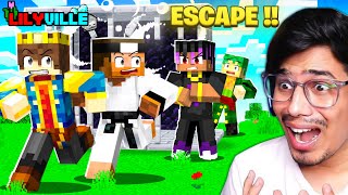 THE BIGGEST ESCAPE IN LILYVILLE 😡 Day 39  Minecraft Live [upl. by Arah]