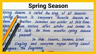 How to write English Paragraph on Spring Season  Write English essay on Spring Season  Best essay [upl. by Roskes]