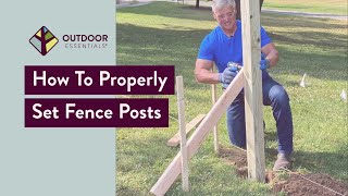 How to Set Fence Posts [upl. by Eiramanad]