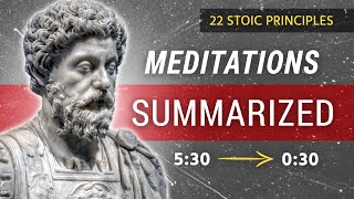 My Summary of The Meditations of Marcus Aurelius  22 Stoic Principles [upl. by Levin645]