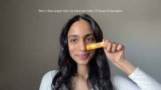 Burts Bees Lip Balm Paper Tube With Malvika [upl. by Aneehsit]