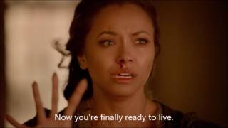 quotYoure not alonequot scene  The Vampire Diaries finale 08x16 Bonnie stops the hellfire [upl. by Abad]