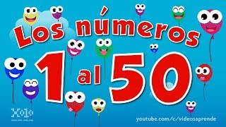 1 al 50 contando globos para niños 🎈 Videos Aprende [upl. by Harley]