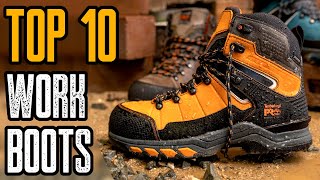 Top 10 Most Comfortable Work Boots for Men 2021 [upl. by Nie]