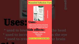 Mannitol injection usesside effects shortsmotivationtrendingmbbsdoctorsiasinjectionviral [upl. by Navy]