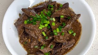 The Best Adobo Atay ng baboy  Simple Recipe Pork Liver shorts [upl. by Nahtam]