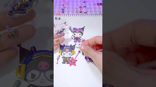 Kuromi Decorating Stickers✨️ 쿠로미 옷입히기 sanrio kuromi cute decoration asmr 산리오 sticker [upl. by Longley]