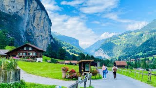 🇨🇭Lauterbrunnen Switzerland  Amazing Swiss Mountain Valley  SWISS VILLAGE [upl. by Nage668]