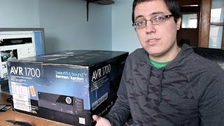 Unboxing Harman Kardon AVR 1700 51 Channel AV Receiver [upl. by Aicetel]