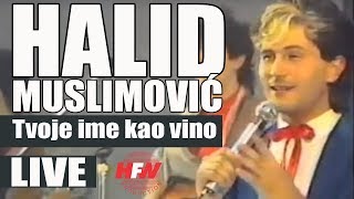 Halid Muslimovic  Tvoje ime kao vino  LIVE  Hala Pionir 1986 [upl. by Ellenehs]