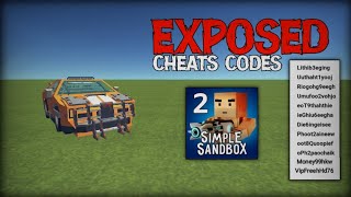 EXPOSED CHEAT CODES SIMPLE SANDBOX 2‼️ [upl. by Parish]