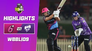 Sydney Sixers v Hobart Hurricanes  WBBL09 [upl. by Tsenre]