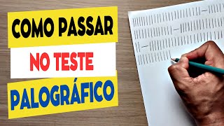 COMO PASSAR NO TESTE PALOGRÁFICO  PSICOTÉCNICO DETRAN CONCURSO E VAGA DE EMPREGO 2023 [upl. by Aigroeg987]