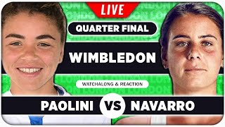 PAOLINI vs NAVARRO  Wimbledon 2024 Quarter Final  LIVE Tennis Talk Watchalong [upl. by Anaiv]