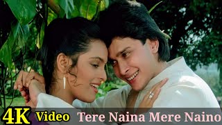 Tere Naina Mere Naino Se 4K Video Song Bhrashtachar Anuradha Paudwal Suresh Wadkar HD [upl. by Aiksas]