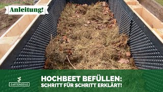 Hochbeet richtig befüllen 🧑🏽‍🌾 Schritt für Schritt erklärt [upl. by Nath]