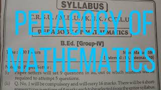 PEDAGOGICAL ANALYSIS unit  2  PEDAGOGY OF MATHEMATICS  BED 1 YEAR [upl. by Haimes]