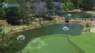 Splash 15 Fountain Aerators at a Golf Course [upl. by Ahsyia]