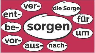 Wortschatz erweitern  sorgen  Präfixe Deutsch  B1  B2  C1  DSH  TestDaF  TELC C1 Hochschule [upl. by Evilo67]